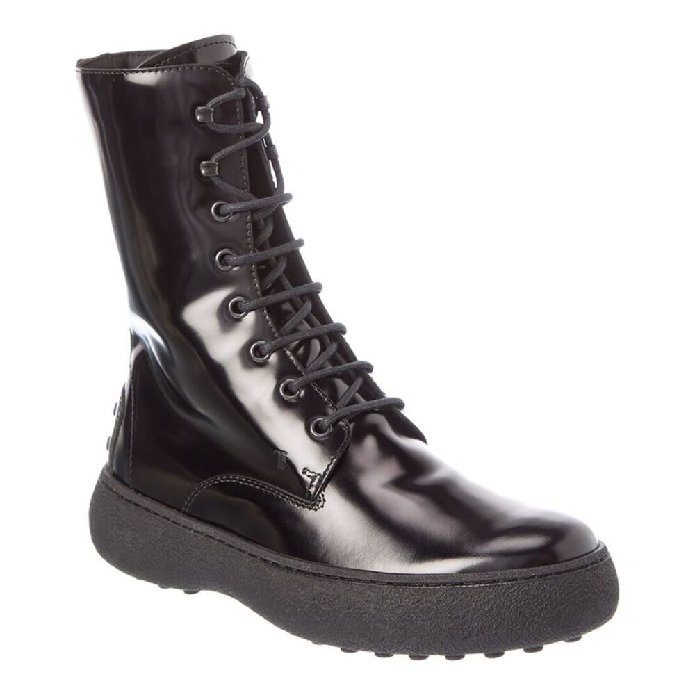 Tod’S Leather Boot, Black